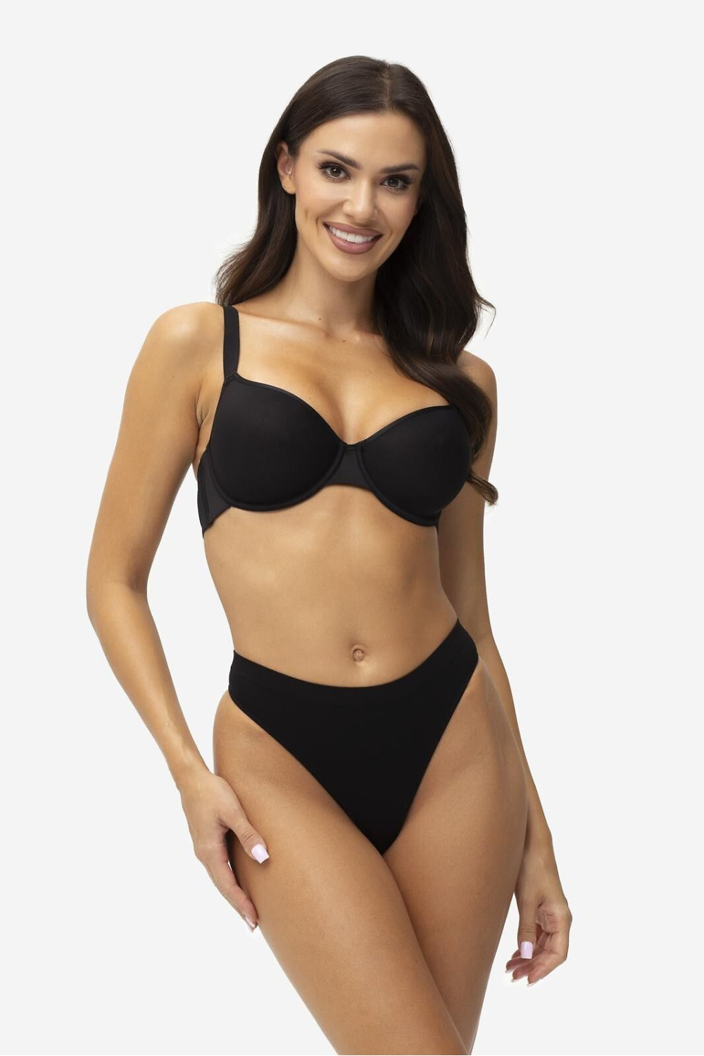 Biustonosz push up Biustonosz Usztywniany Model Support Black - Gatta - obrazek 3