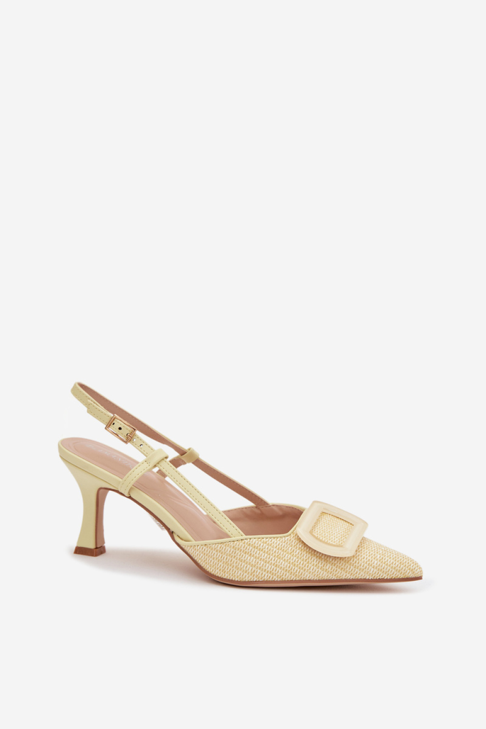 Sandały Model Eslina 6371 Yellow - Step in style - obrazek 2