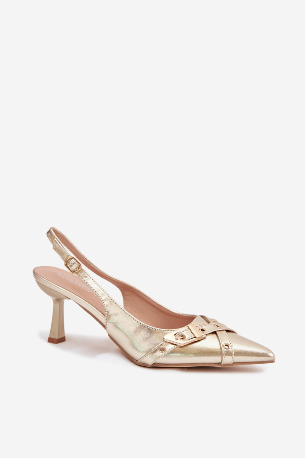 Sandały Model Parina 6338 Gold - Step in style - obrazek 2