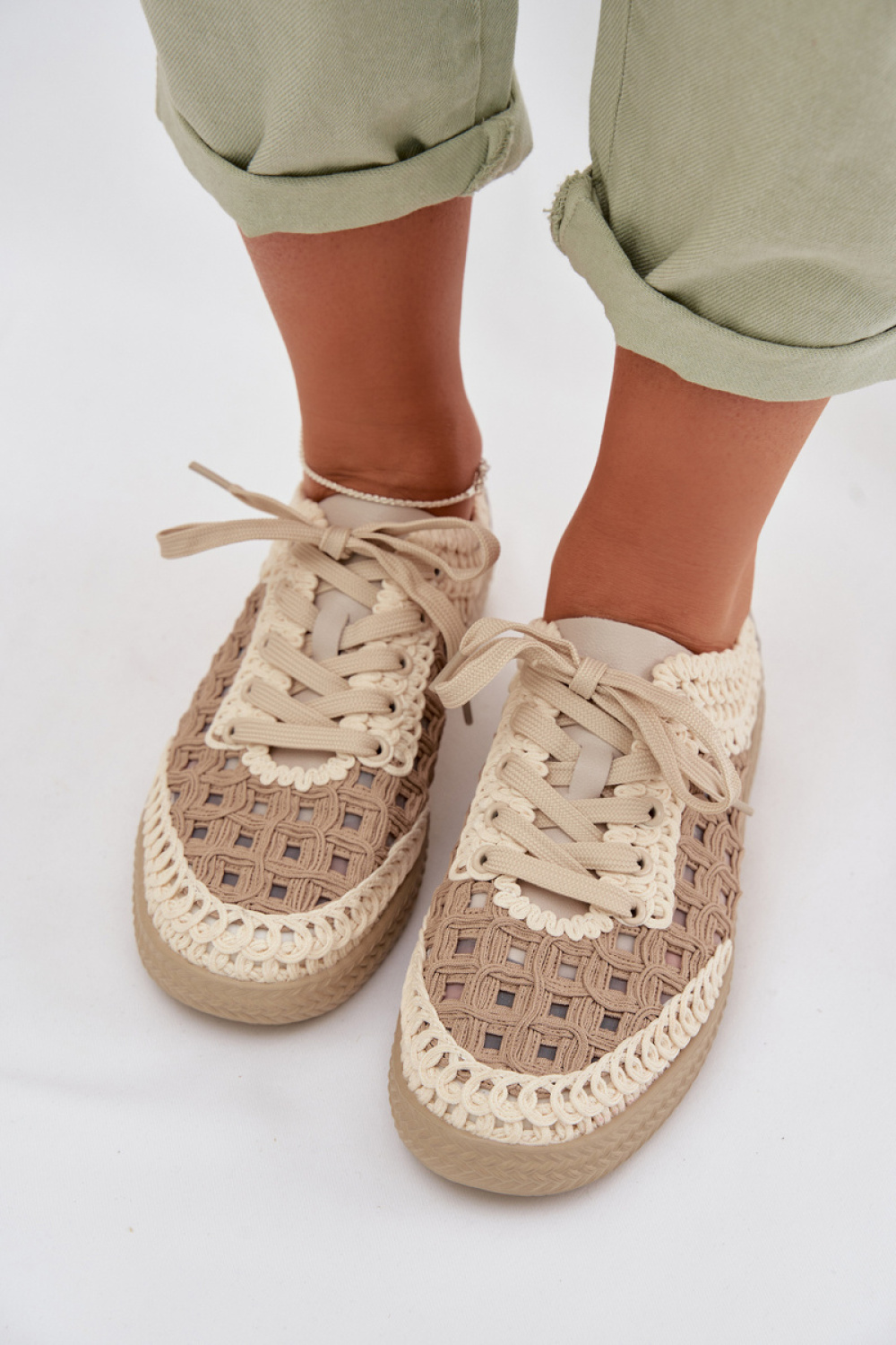 Półbuty Model DA GR61-5951 Beige - Step in style - obrazek 3