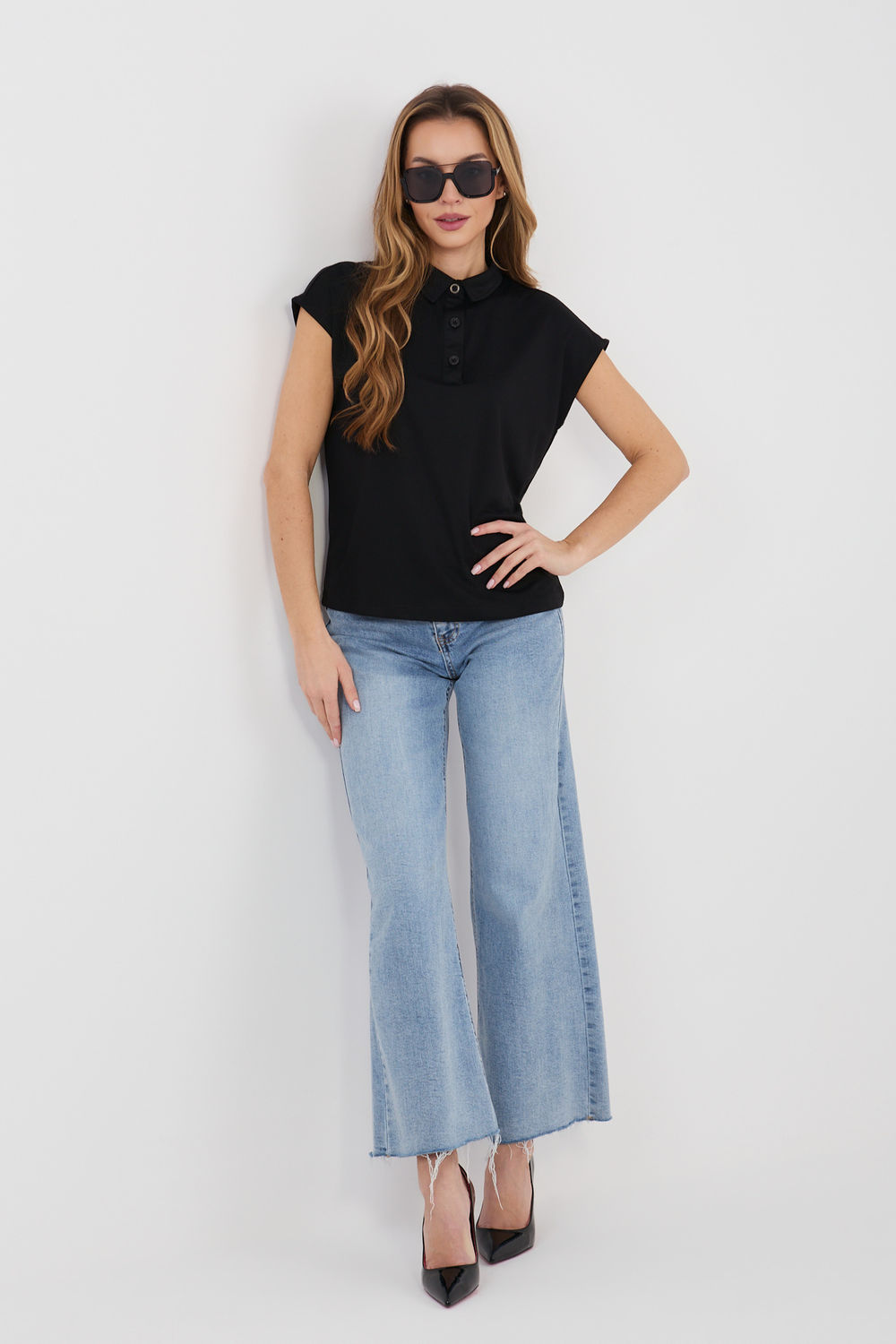 Tshirt Damski Model D17029M02856A Black - Sublevel - obrazek 2