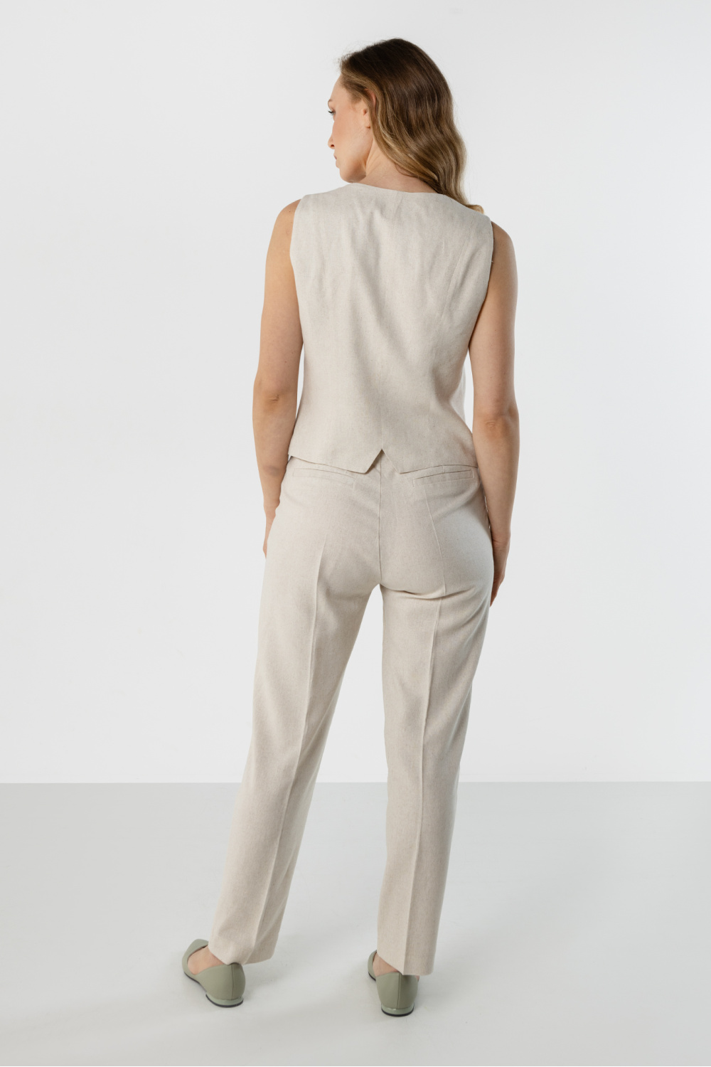 Spodnie Damskie Model A773 Beige - awama - obrazek 3