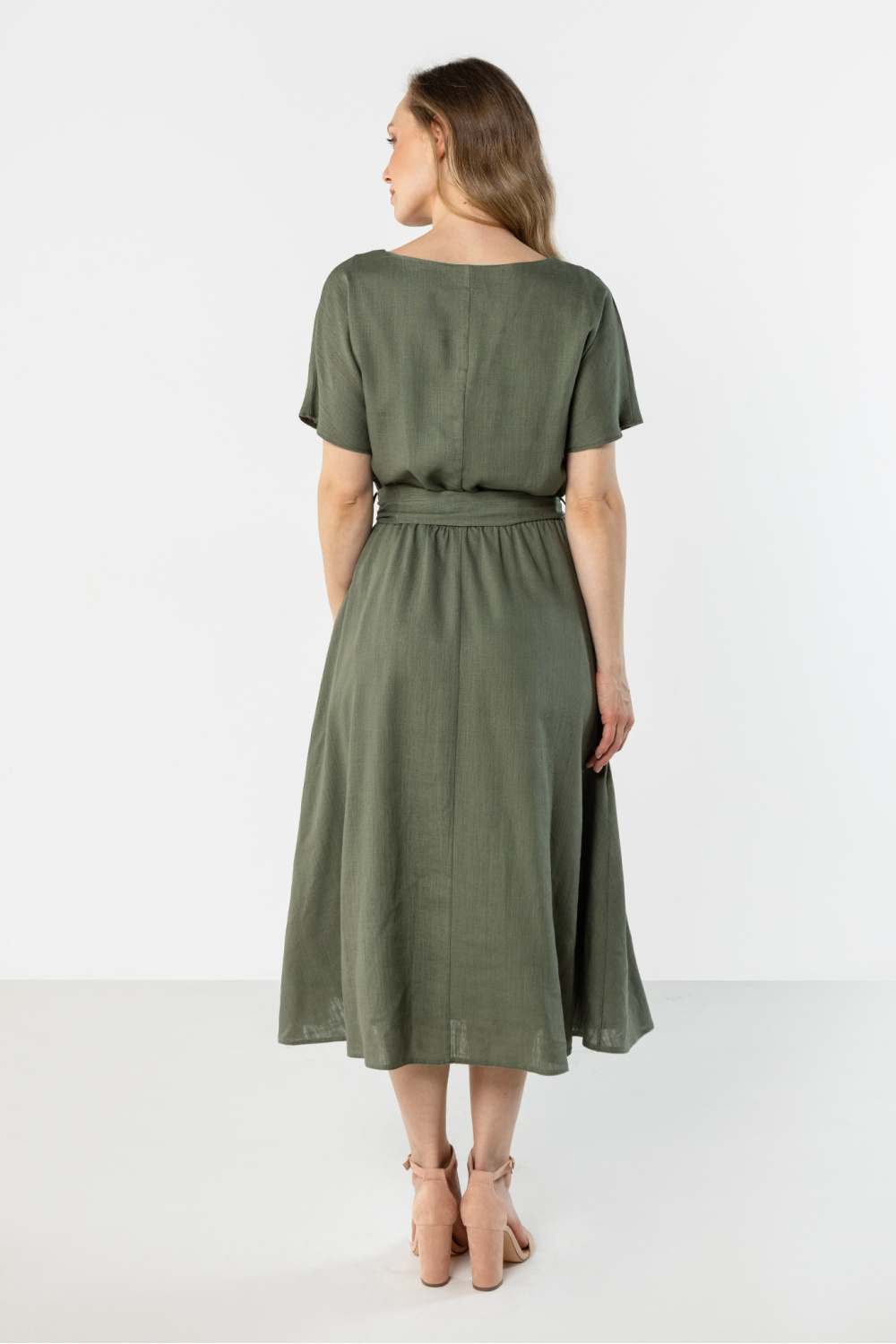 Sukienka Model A770 Khaki - awama - obrazek 3