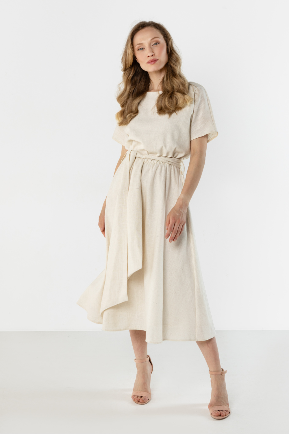 Sukienka Model A770 Beige - awama - obrazek 4