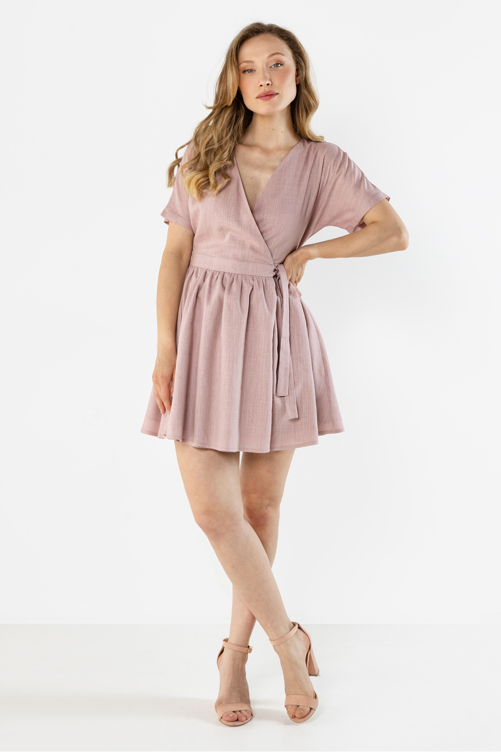 Sukienka Model A769 Dirty Pink - awama - obrazek 2