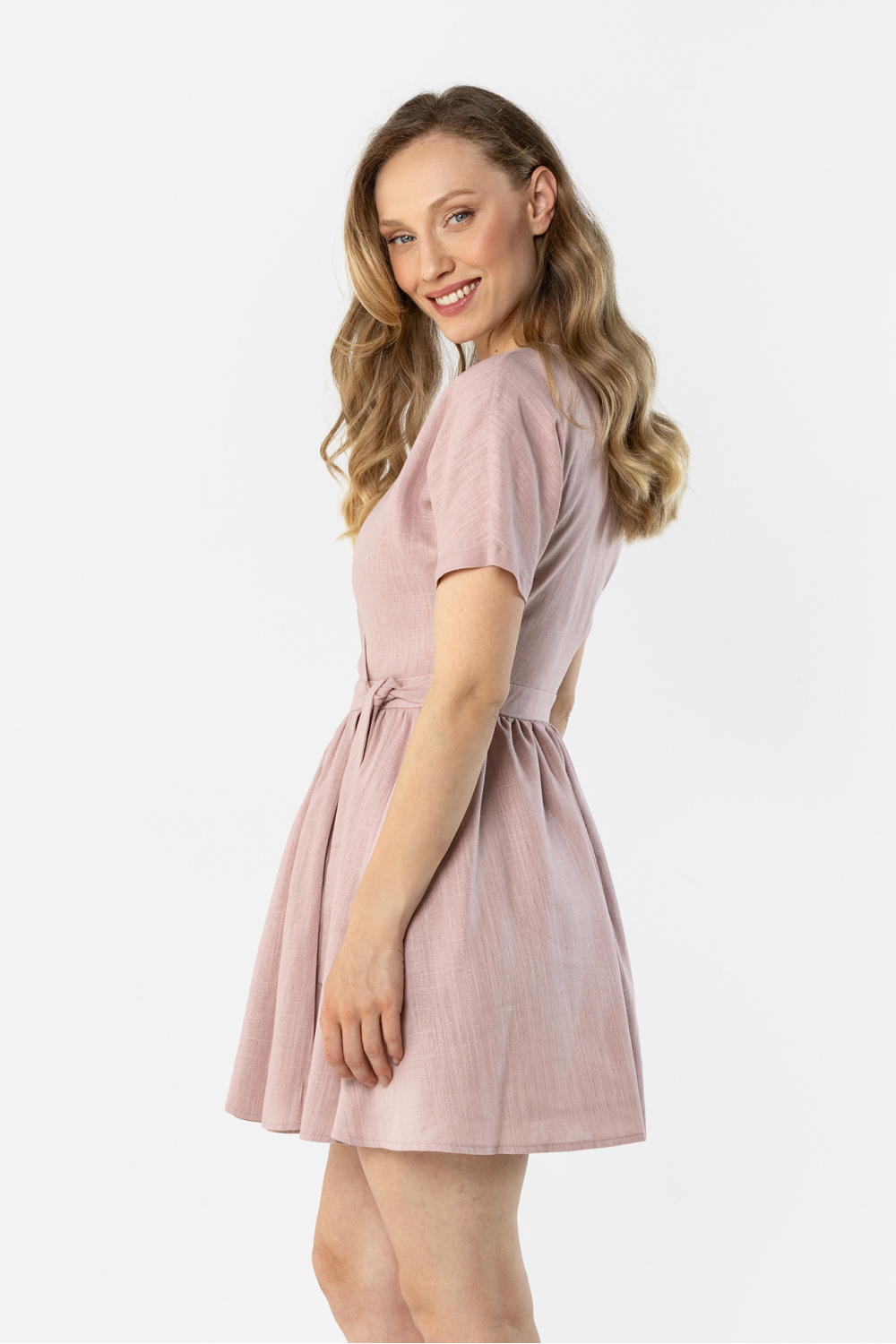 Sukienka Model A769 Dirty Pink - awama - obrazek 3