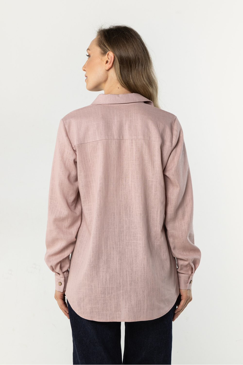 Koszula Damska Model A768 Dirty Pink - awama - obrazek 3