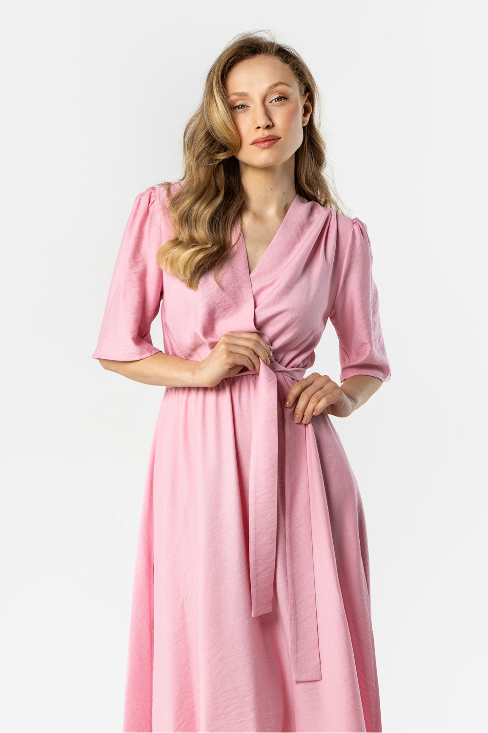 Sukienka Model A761 Pink - awama - obrazek 2