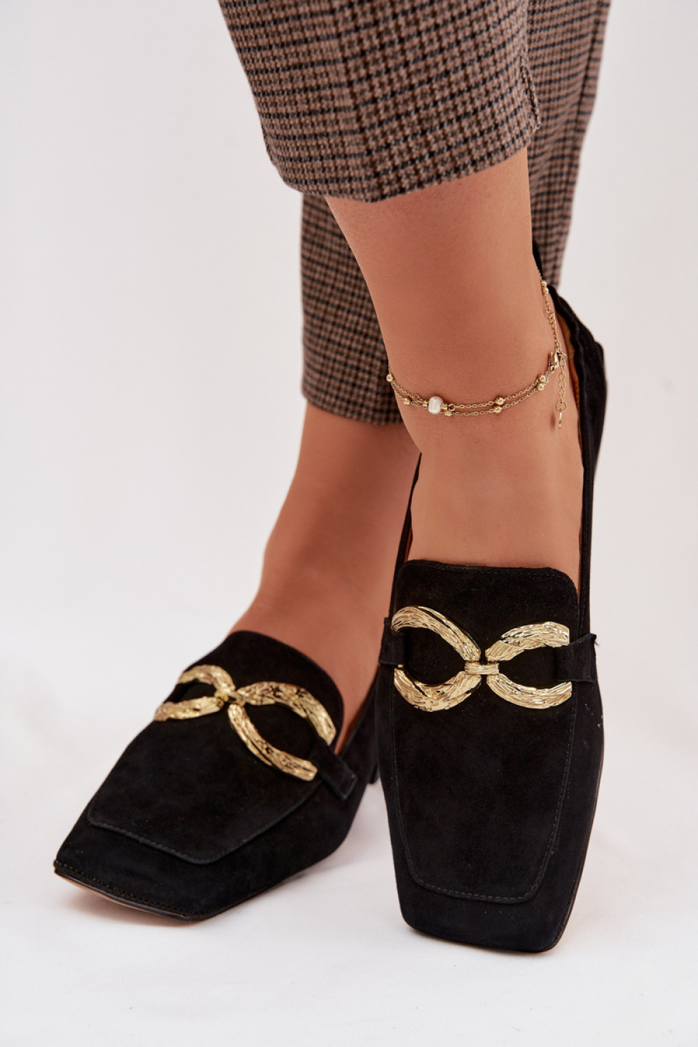 Mokasyny Model DA CR61-3115 Black - Step in style - obrazek 3