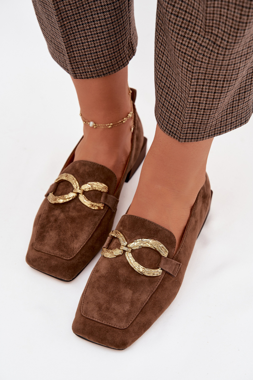 Mokasyny Model DA CR61-3115 Brown - Step in style - obrazek 3