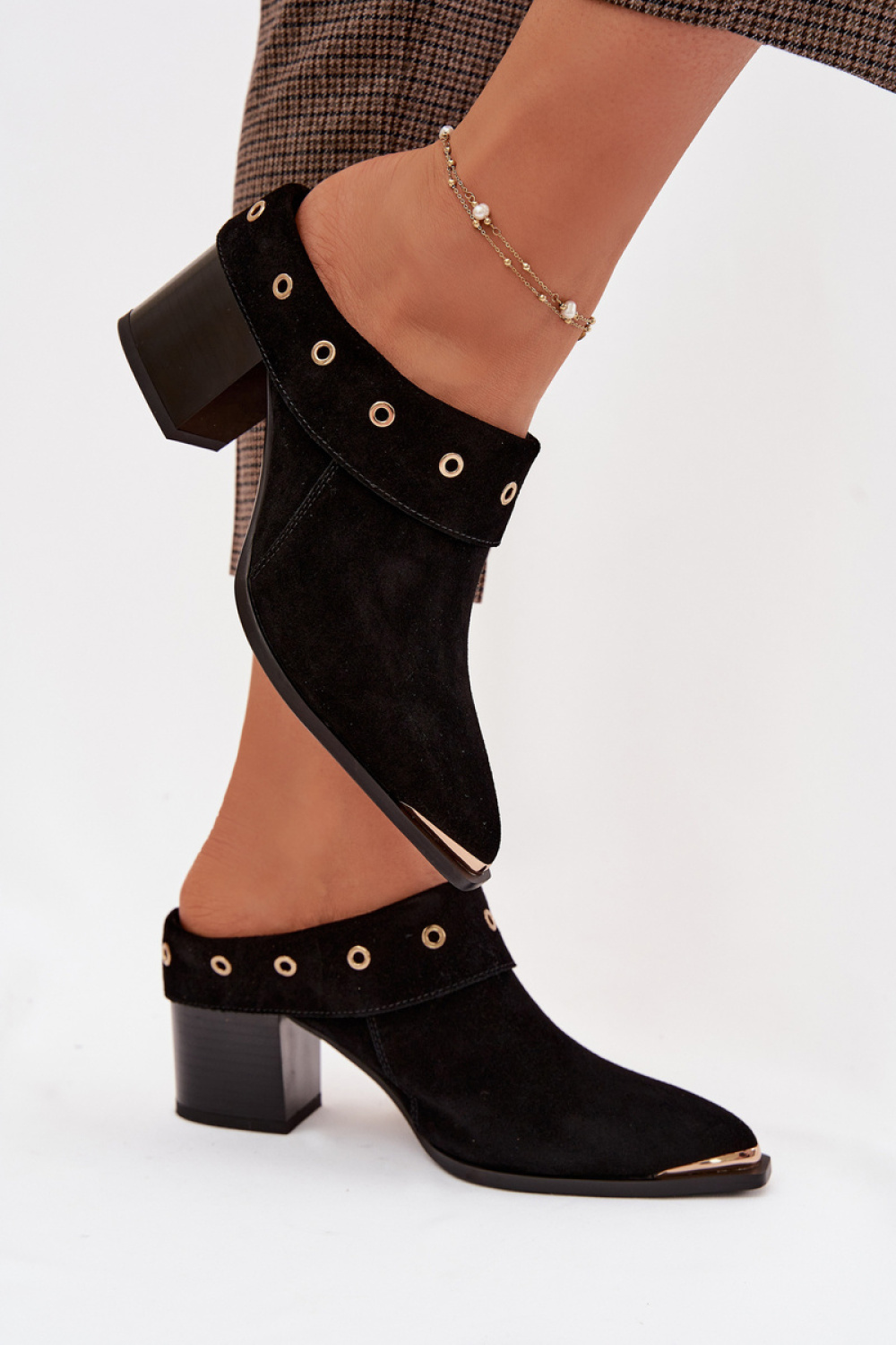 Sandał Klapki Model DA CR61-3059 Black - Step in style - obrazek 3