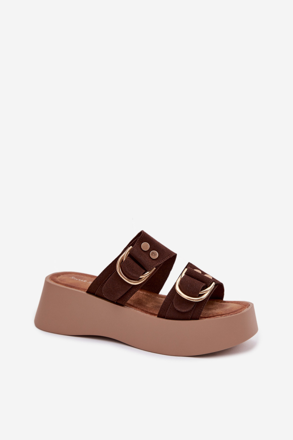 Sandał Klapki Model Nelirae A763 Czekolada - Step in style - obrazek 2