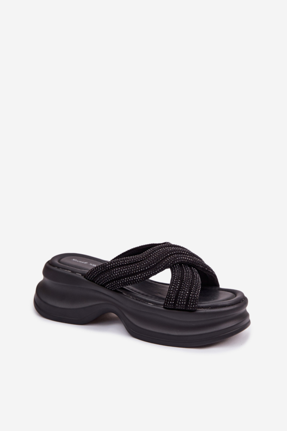 Sandał Klapki Model Eslira YL5060 Black - Step in style - obrazek 2