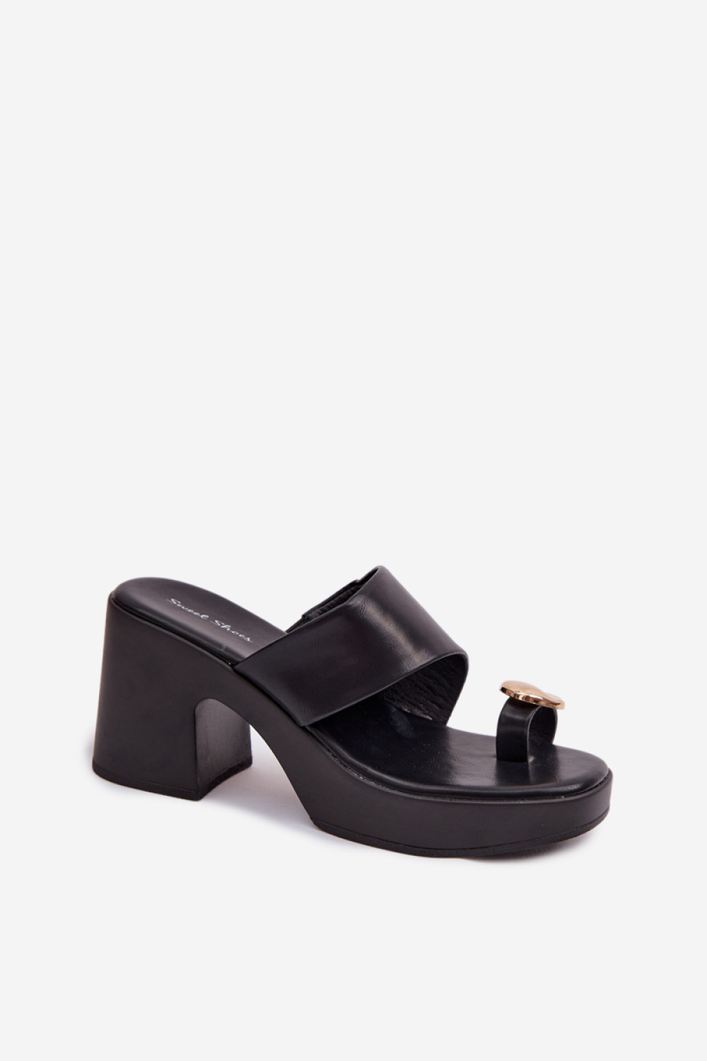Sandał Klapki Model Sinora YL5050 Black - Step in style - obrazek 2