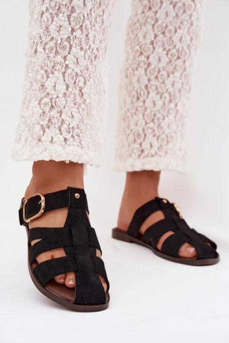 Sandał Klapki Model Elzora 9784 Black - Step in style