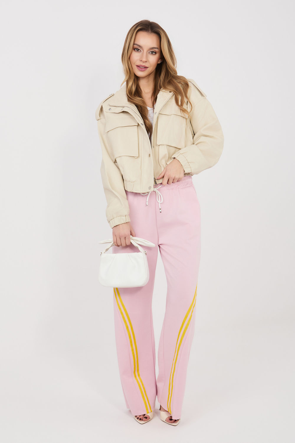 Spodnie Dresowe Model IT-DR-22168.66 Light Pink - Rue Paris
