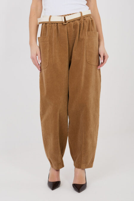 Spodnie Damskie Model IT-SP-FL9665.78 Camel - Rue Paris