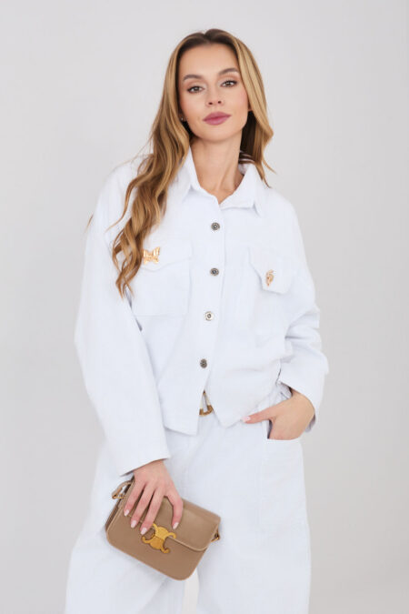 Kurtka Damska Model IT-KR-FL10163.10 White - Rue Paris