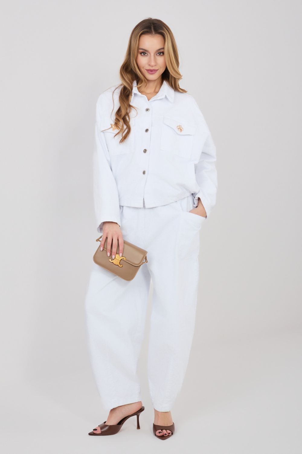Spodnie Damskie Model IT-SP-FL9665.78 White - Rue Paris - obrazek 3
