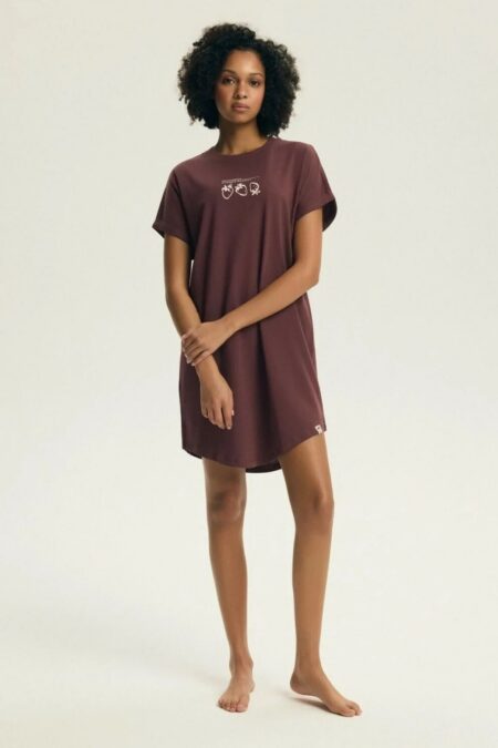 Koszulka nocna Koszula Nocna Model Evika 45184 Violet - Henderson
