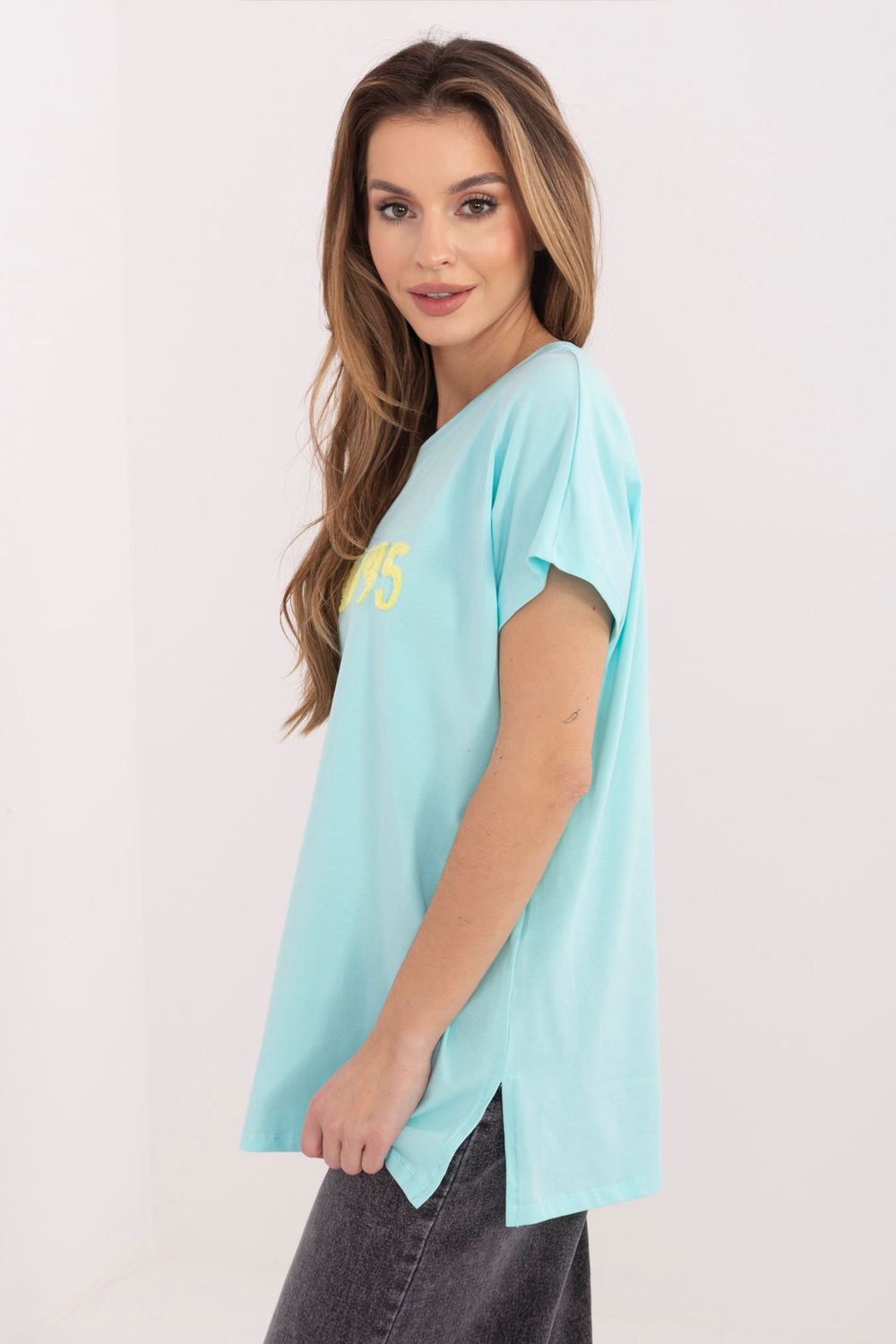 Tshirt Damski Model RV-TS-A1206.84 Mint - Relevance - obrazek 4