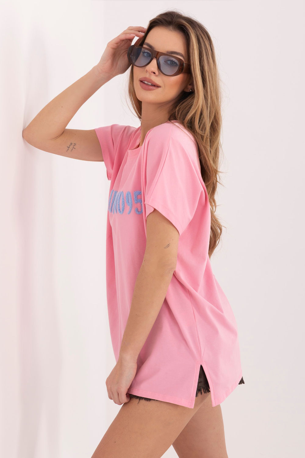 Tshirt Damski Model RV-TS-A1206.84 Light Pink - Relevance - obrazek 3