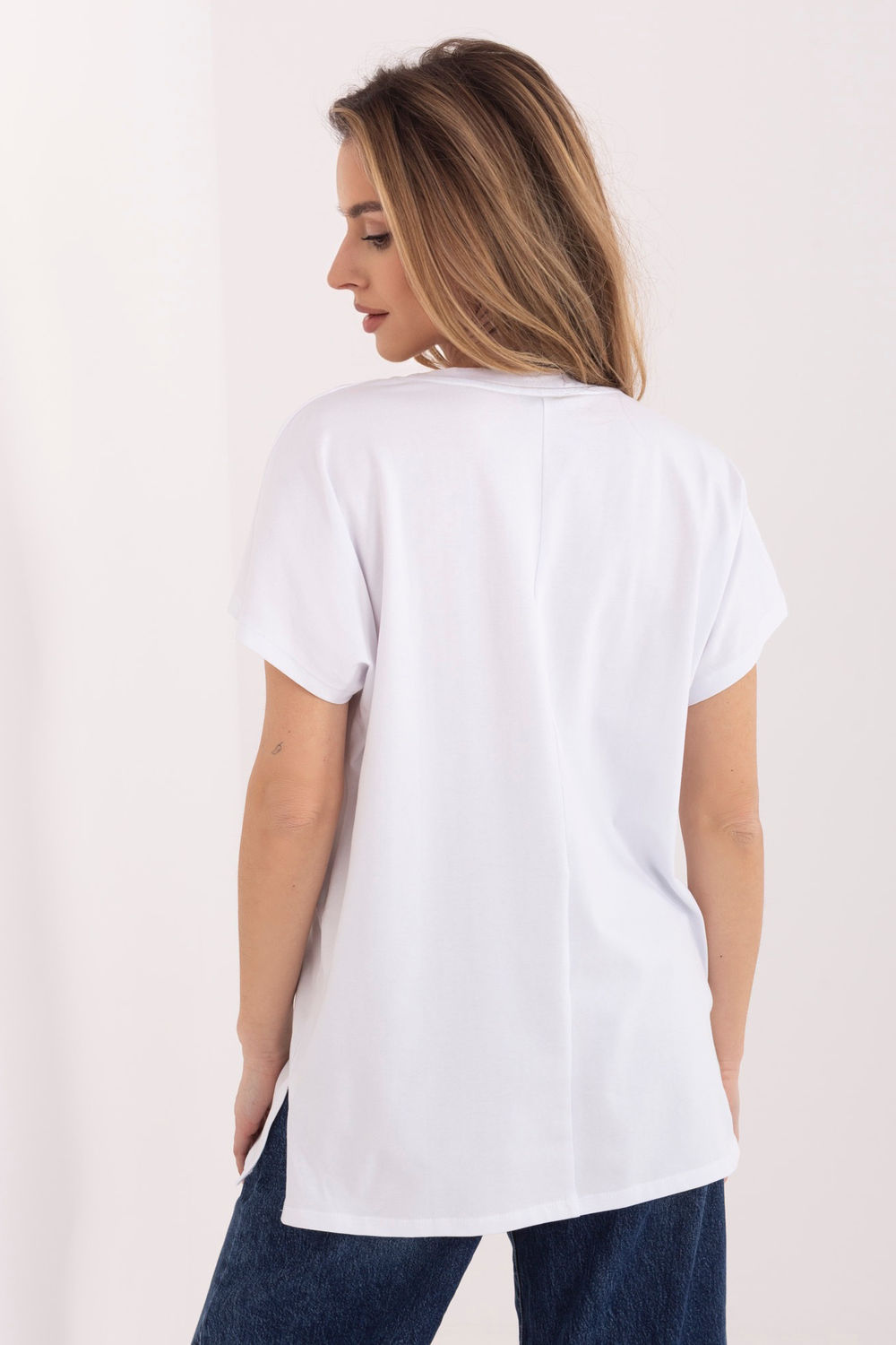 Tshirt Damski Model RV-TS-A1206.84 White/Pink - Relevance - obrazek 3