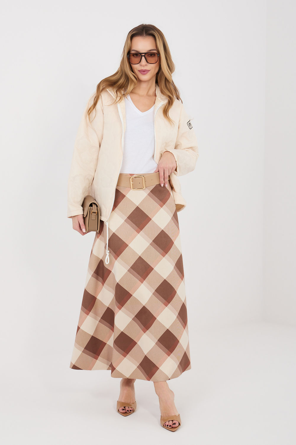 Spódnica Model IT-SD-23296-1.85 Brown - Italy Moda - obrazek 2