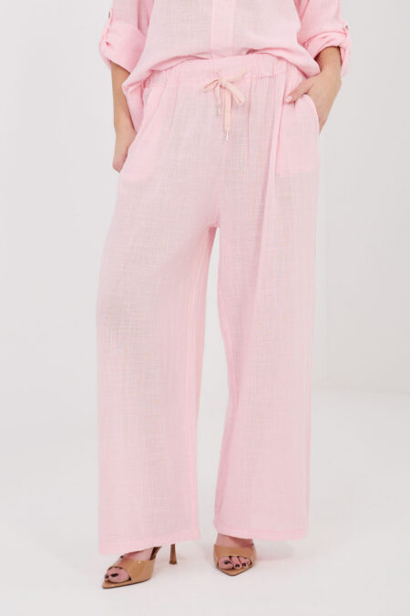 Spodnie Damskie Model IT-SP-2873.02 Light Pink - Italy Moda