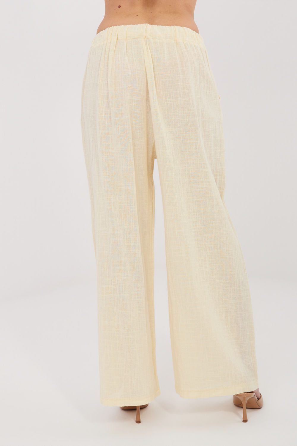 Spodnie Damskie Model IT-SP-2873.02 Light Yellow - Italy Moda - obrazek 3