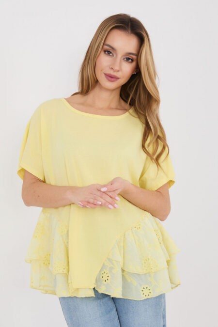 Bluzka Model IT-BZ-81870.18 Light Yellow - Italy Moda