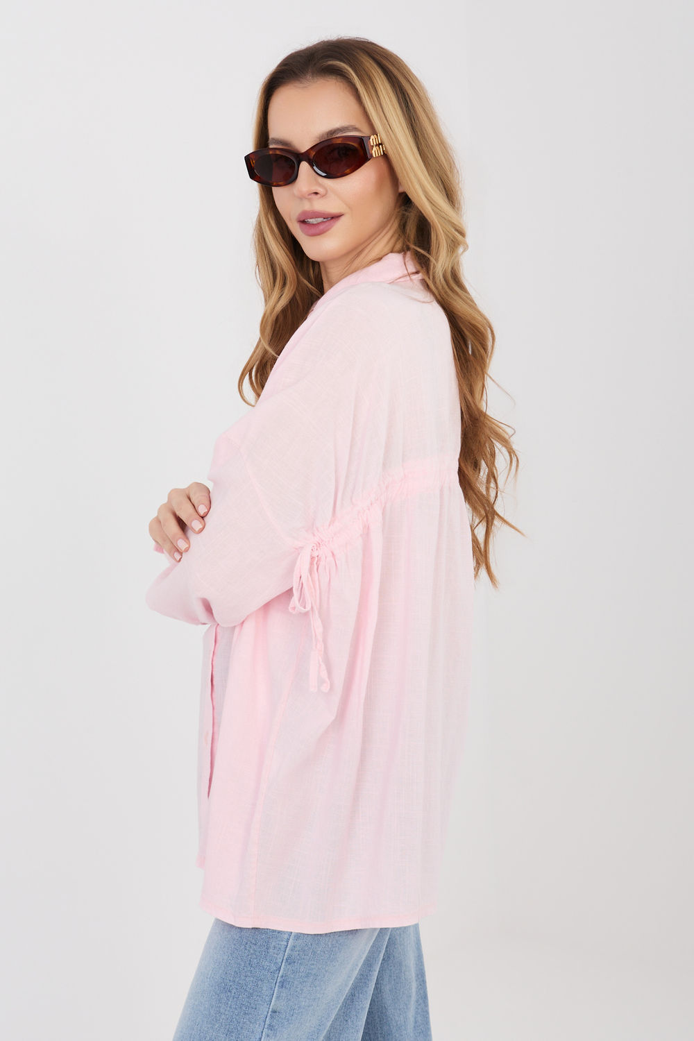 Koszula Damska Model IT-KS-3060.23 Light Pink - Italy Moda - obrazek 3