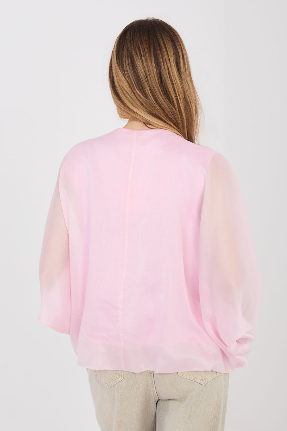 Bluzka Model IT-BZ-18868.81 Light Pink - Italy Moda - obrazek 3