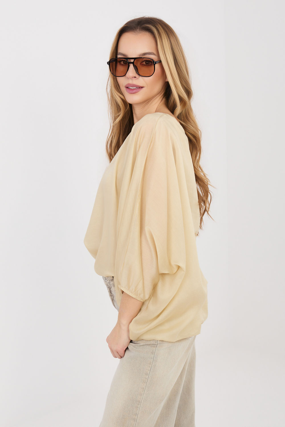 Bluzka Model IT-BZ-18868.81 Beige - Italy Moda - obrazek 2