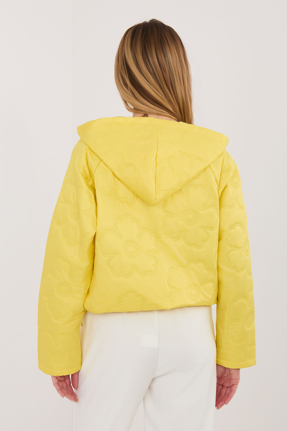 Kurtka Damska Model IT-KR-FL10126.00 Yellow - Rue Paris - obrazek 3