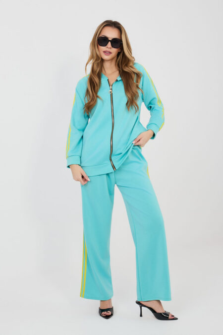 Spodnie Komplet Model IT-KMPL-21782.91 Turkus - Rue Paris