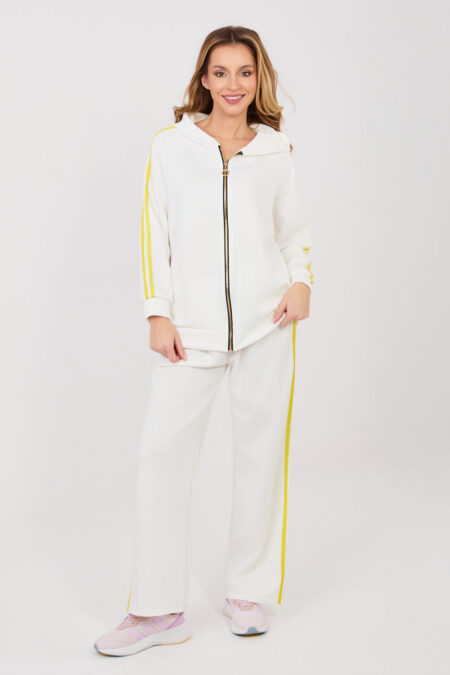 Spodnie Komplet Model IT-KMPL-21782.91 Ecru - Rue Paris