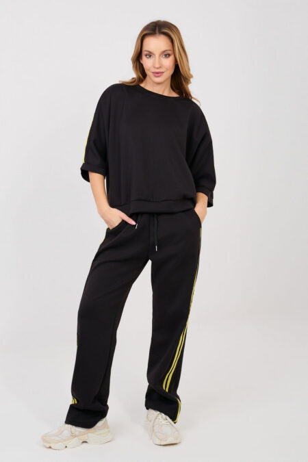 Spodnie Komplet Model IT-KMPL-22215.78 Black - Rue Paris