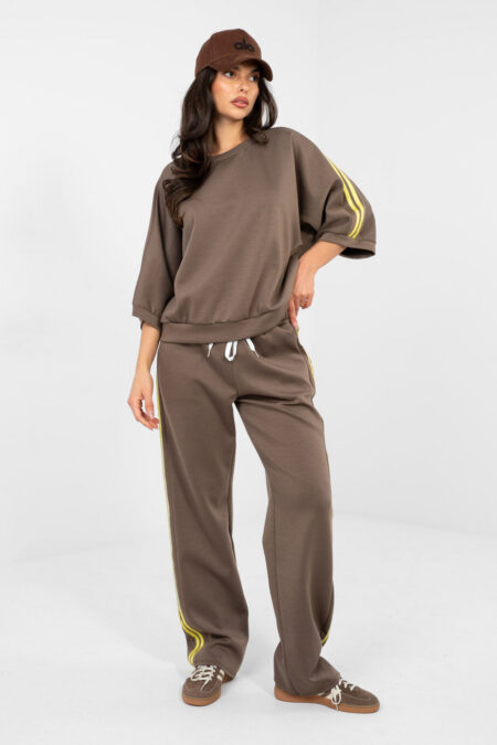 Spodnie Komplet Model IT-KMPL-22215.77 Brown - Rue Paris