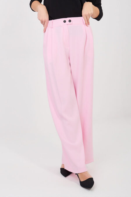 Spodnie Damskie Model IT-SP-FL9020-1.69 Light Pink - Rue Paris