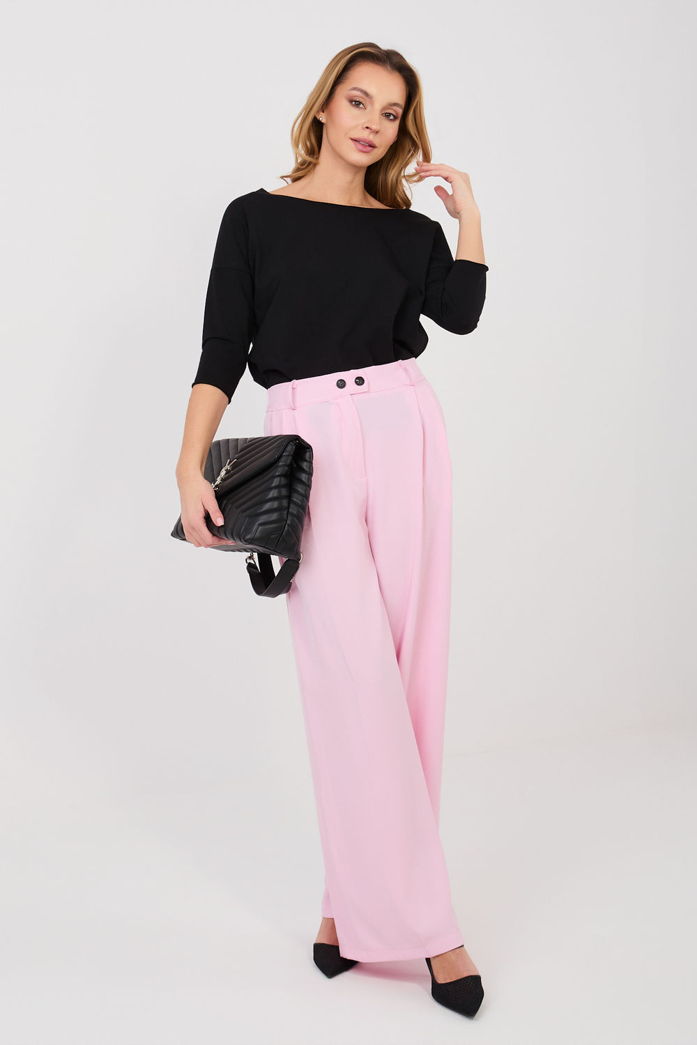 Spodnie Damskie Model IT-SP-FL9020-1.69 Light Pink - Rue Paris - obrazek 2