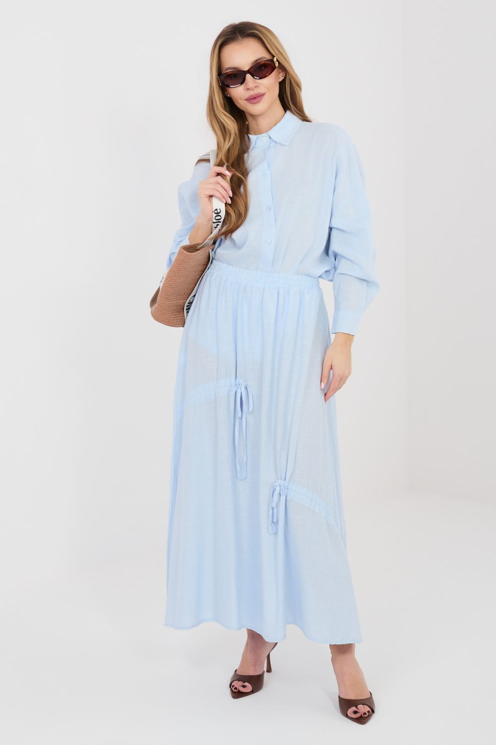 Spódnica Model IT-SD-3061.68 Light Blue - Italy Moda - obrazek 4