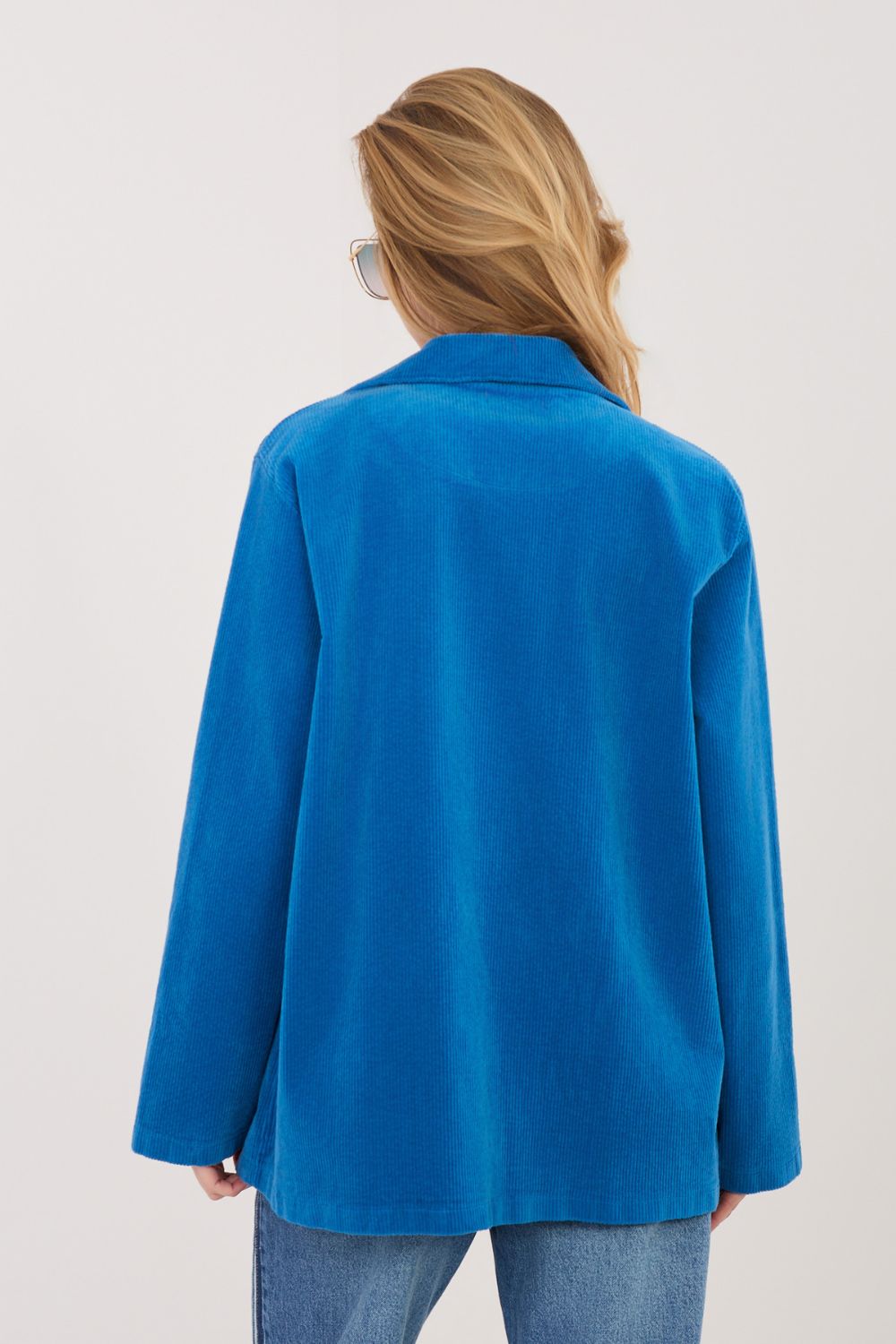 Marynarka Model IT-MA-FL9958.87 Cobalt - Rue Paris - obrazek 4