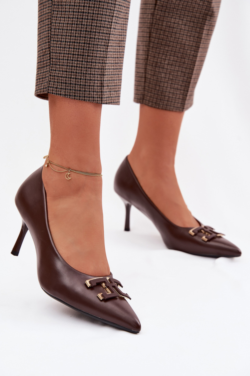 Szpilki Model Fivara 2831 Brown - Step in style - obrazek 3