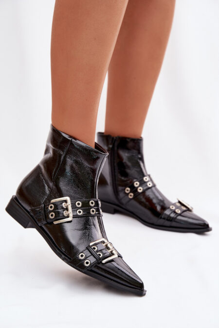 Botki Model Hamira YL5043 Black - Step in style