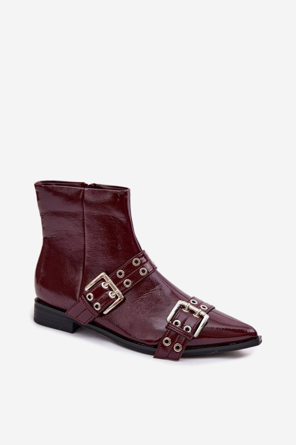 Botki Model Hamira YL5043 Bordo - Step in style - obrazek 2