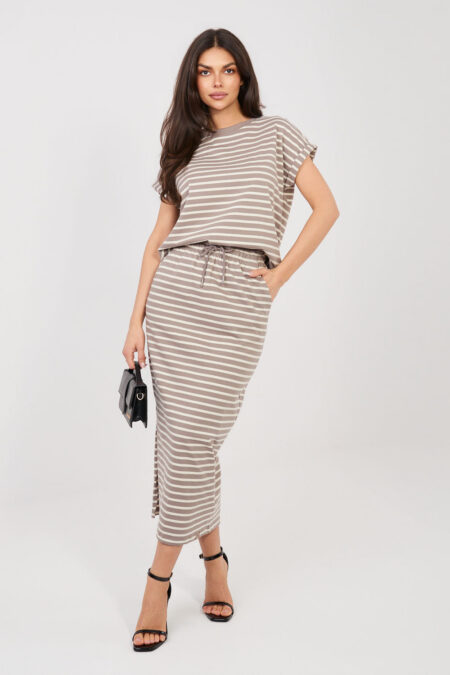Spódnica Model D12127M50254A Dark Beige - Sublevel