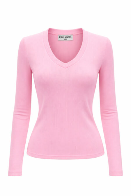 Bluzka Model Zuri 510511910 Light Pink - LaBalancia