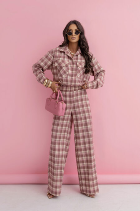 Spodnie Komplet Model Queens 510518705 Pink/Fango - LaBalancia
