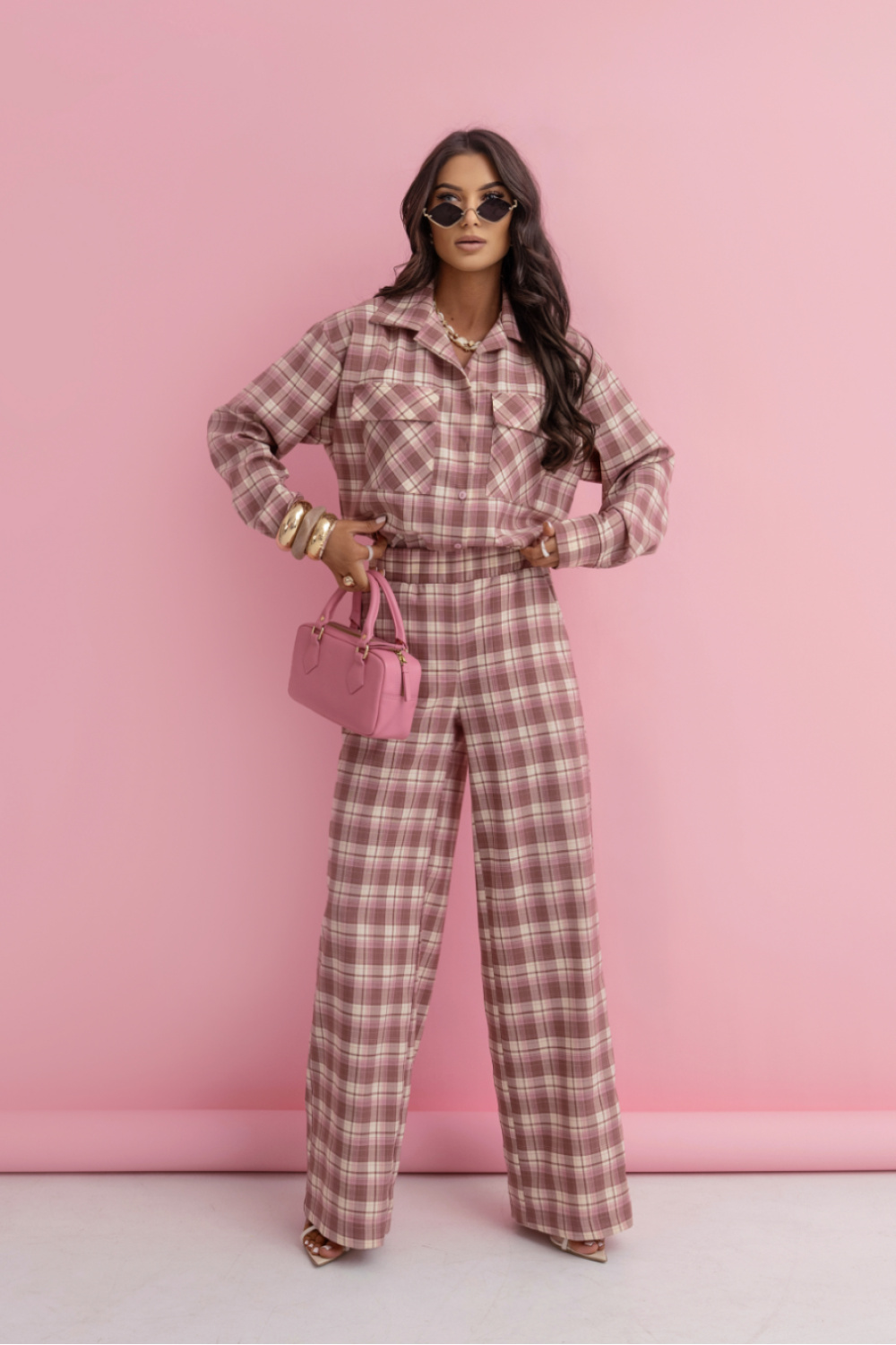 Spodnie Komplet Model Queens 510518705 Pink/Fango - LaBalancia